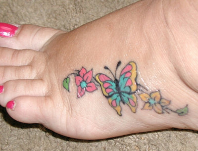 black flower tattoos 