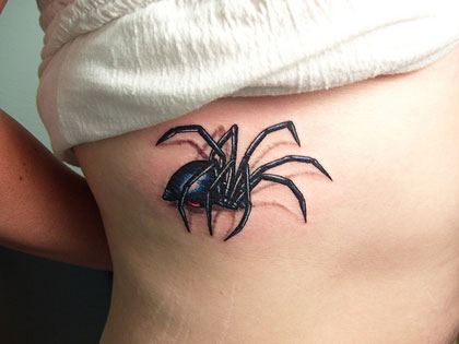 spider 3D tattoo