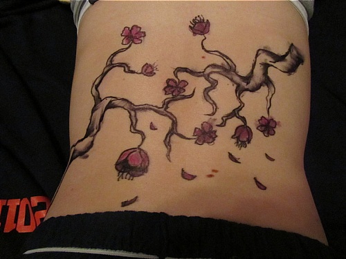 chinese cherry blossom tattoo
