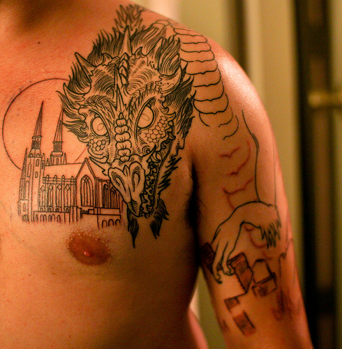 dragon tattoo for arm 1